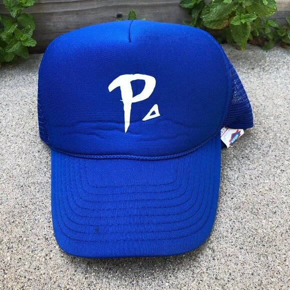 Nissin Other - NISSIN CAPS P Logo Trucker Hat Men's Adjustable Blue Cap